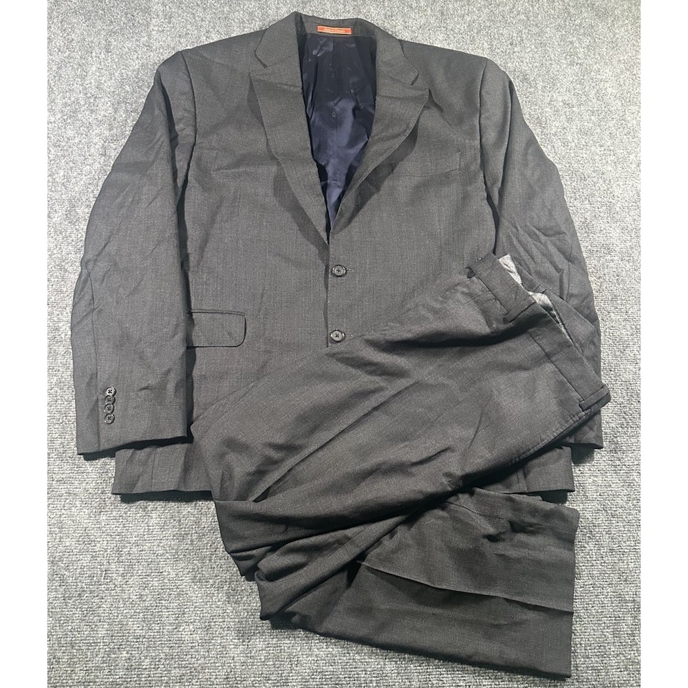 Cremiux X Loro Piana Zelander Merino Wool Grey Suit 48R Blazer 38x30 Slacks